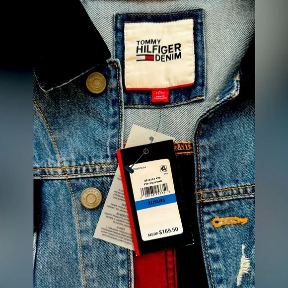 Brand new Tommy Hilfiger Vintage Style Denim Jacket size XL - Picture 5 of 5